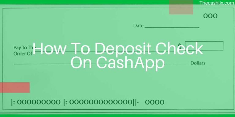 How To Deposit Check On CashApp